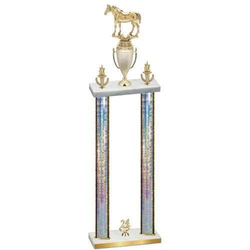 Double Silver Glacier Year Horses Trophy