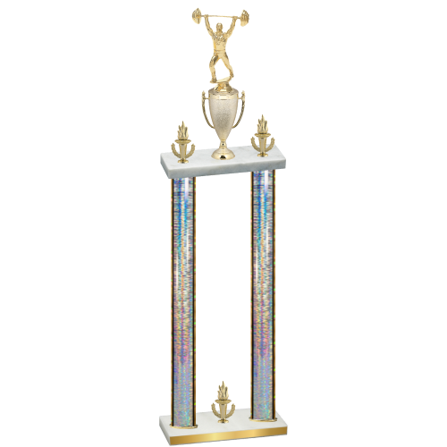 Double Silver Glacier Victory Weights Trophy