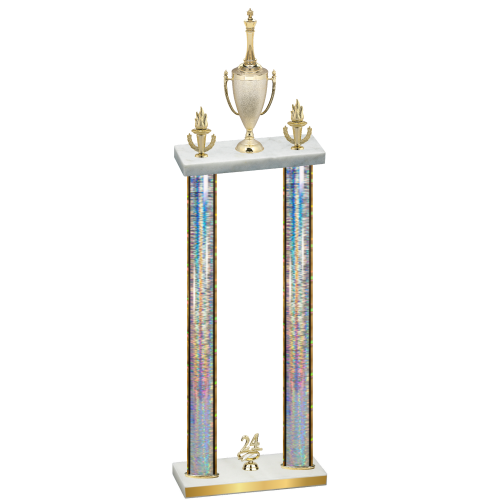 Double Silver Glacier Year Chess Trophy