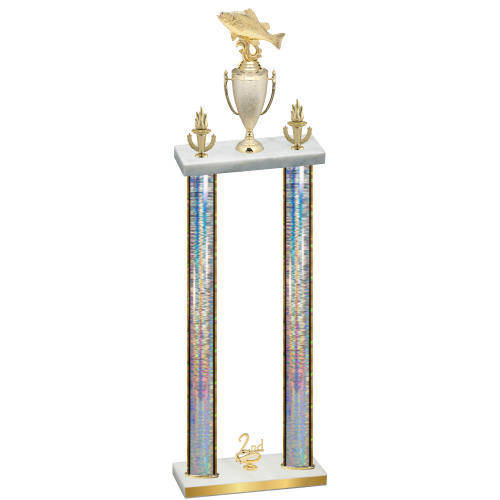 Double Silver Glacier Second Place Fishing Trophy