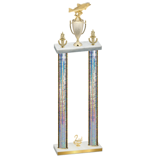 Double Silver Glacier Second Place Fishing Trophy