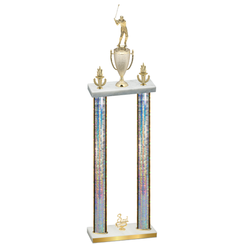 Double Silver Glacier Third Place Golf Trophy