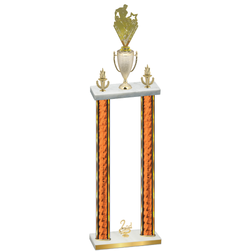 Double Orange Glacier Second Place Rugby Trophy