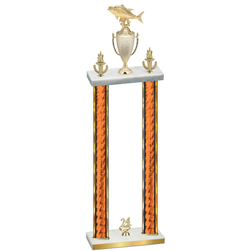 Double Orange Glacier Year Fishing Trophy