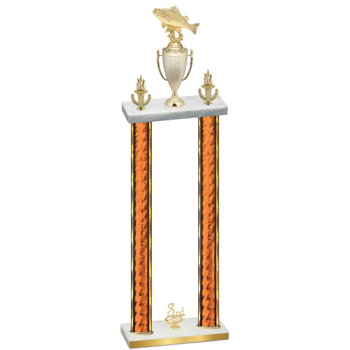 Double Orange Glacier Third Place Fishing Trophy
