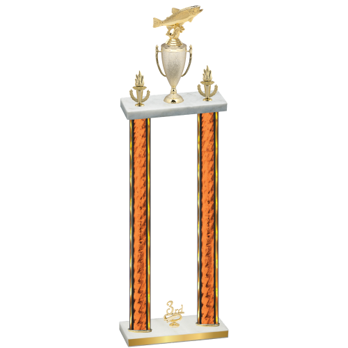 Double Orange Glacier Third Place Fishing Trophy