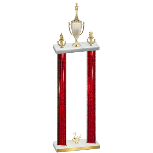 Double Red Glacier Second Place Chess Trophy