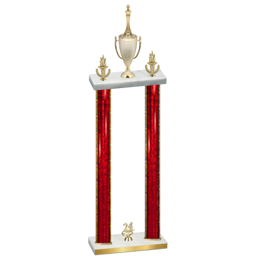 Double Red Glacier Year Chess Trophy
