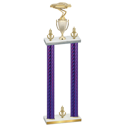 Double Purple Carbon Fiber Victory Cars Trophy