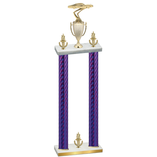 Double Purple Carbon Fiber Victory Cars Trophy