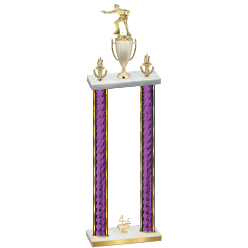 Double Purple Glacier Fourth Place Shooter Trophy