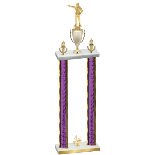 Double Purple Glacier Fourth Place Shooter Trophy