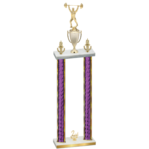 Double Purple Glacier Second Place Weights Trophy