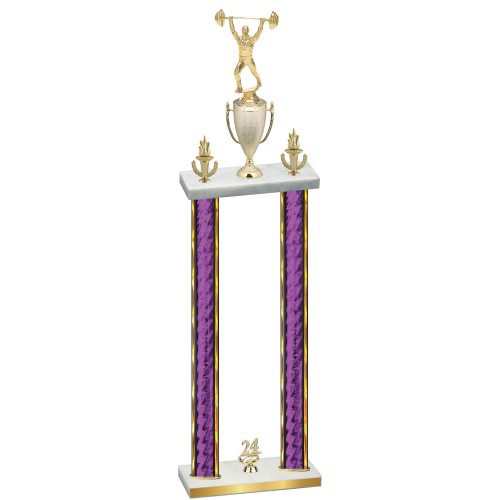Double Purple Glacier Year Weights Trophy