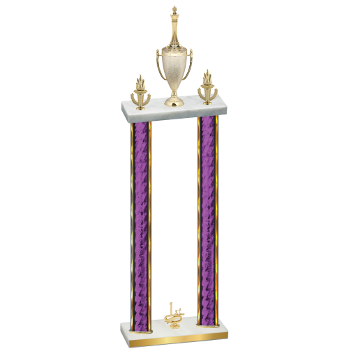 Double Purple Glacier First Place Chess Trophy