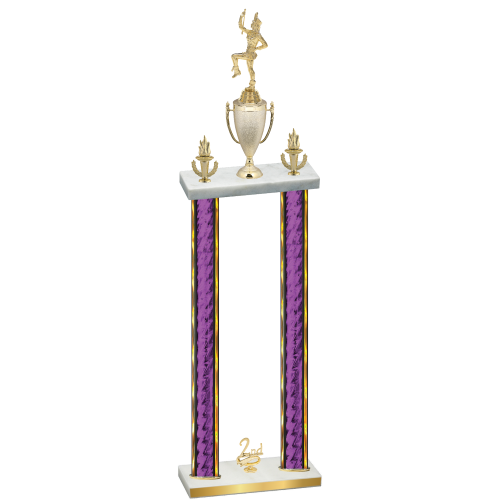 Double Purple Glacier Second Place Majorette Trophy