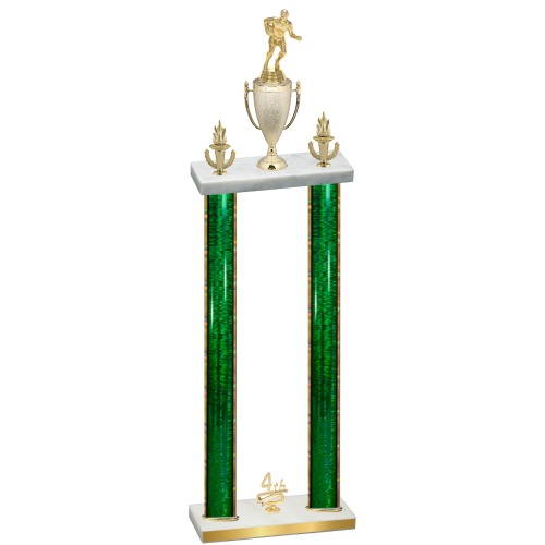 Double Green Glacier Fourth Place Rugby Trophy