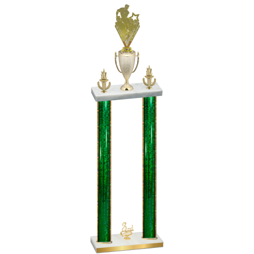 Double Green Glacier Third Place Rugby Trophy