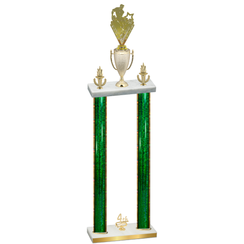 Double Green Glacier Fourth Place Rugby Trophy
