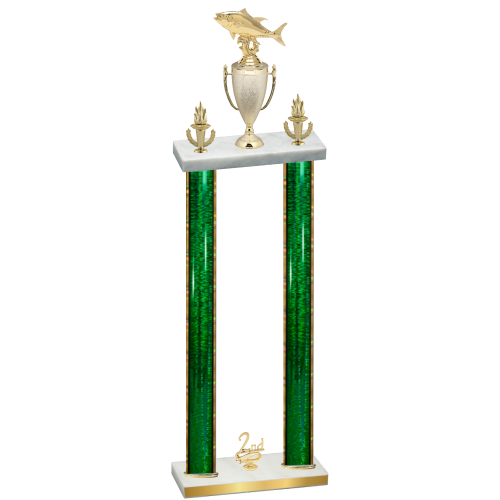 Double Green Glacier Second Place Fishing Trophy