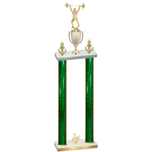 Double Green Glacier Third Place Weights Trophy