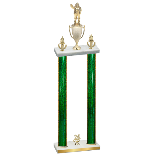 Double Green Glacier Year Holiday Trophy