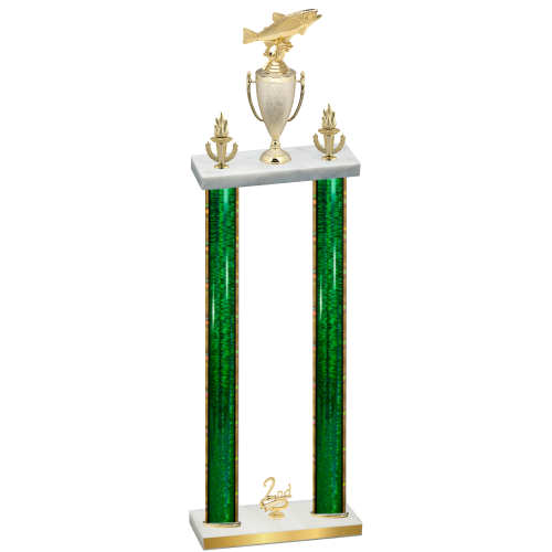 Double Green Glacier Second Place Fishing Trophy