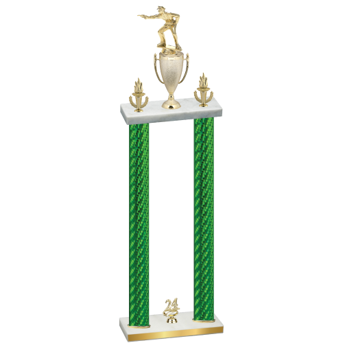 Double Green Carbon Fiber Year Shooter Trophy