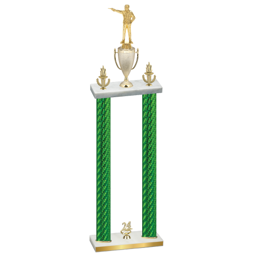 Double Green Carbon Fiber Year Shooter Trophy