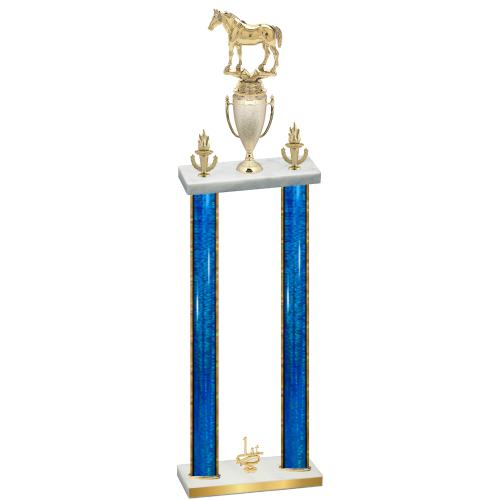 Double Blue Glacier First Place Horses Trophy