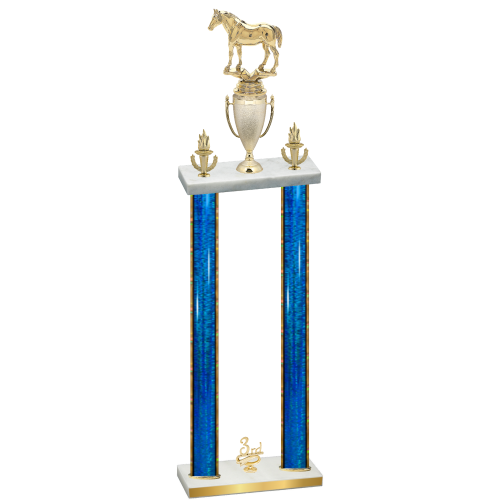 Double Blue Glacier Third Place Horses Trophy