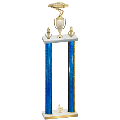 Double Blue Glacier Fourth Place Cars Trophy