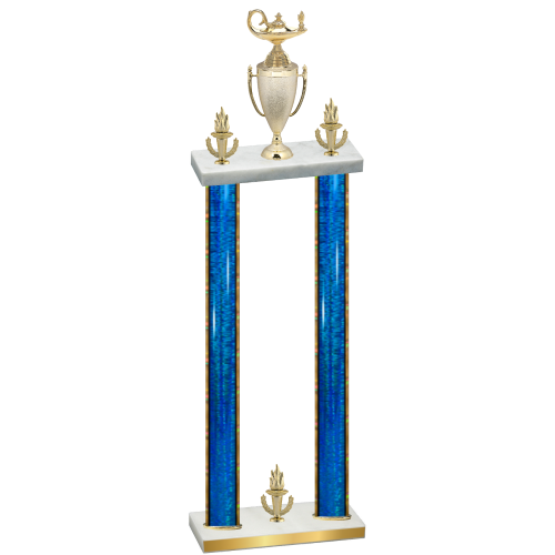 Double Blue Glacier Victory Academics Trophy
