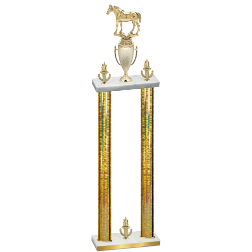 Double Gold Glacier Victory Horses Trophy