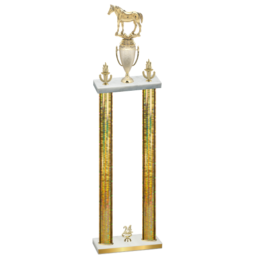 Double Gold Glacier Year Horses Trophy