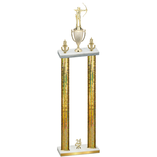 Double Gold Glacier Year Archery Trophy