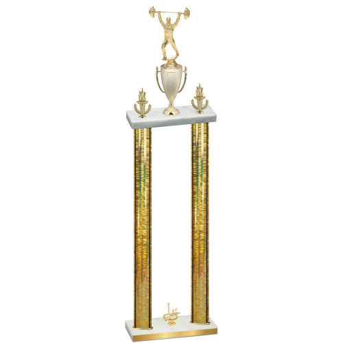 Double Gold Glacier First Place Weights Trophy