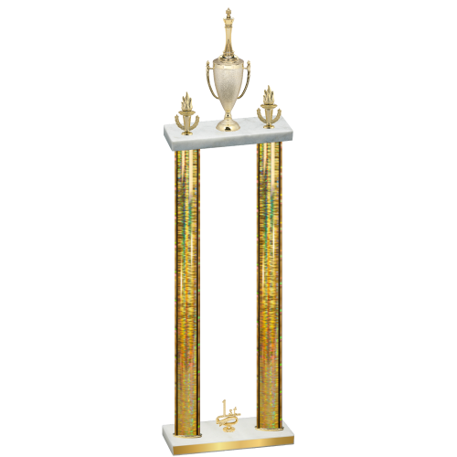 Double Gold Glacier First Place Chess Trophy