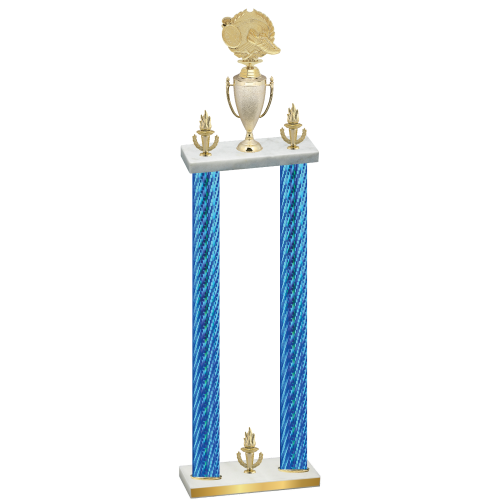 Double Blue Carbon Fiber Victory Running Trophy