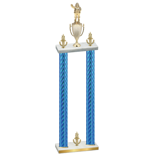 Double Blue Carbon Fiber Victory Holiday Trophy