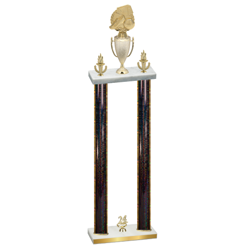 Double Black Glacier Year Soccer Trophy