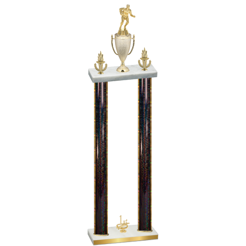 Double Black Glacier First Place Rugby Trophy
