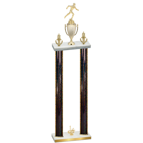 Double Black Glacier First Place Running Trophy