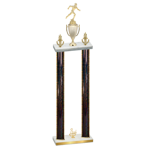 Double Black Glacier Third Place Running Trophy