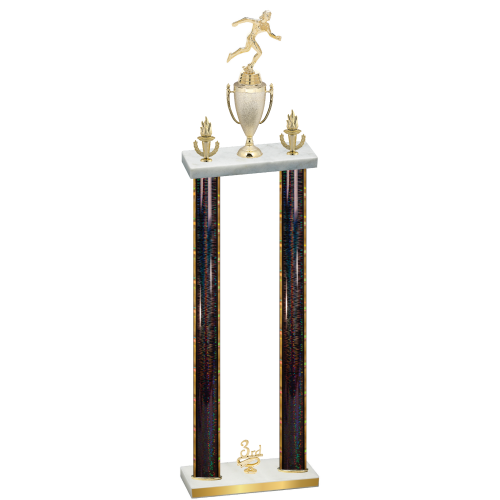 Double Black Glacier Third Place Running Trophy