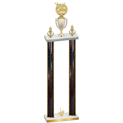 Double Black Glacier First Place Bowling Trophy