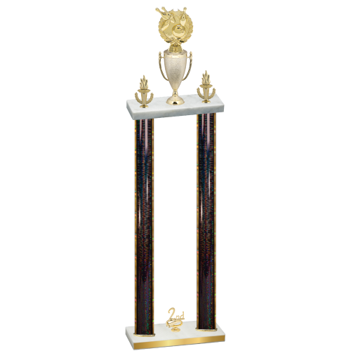 Double Black Glacier Second Place Bowling Trophy