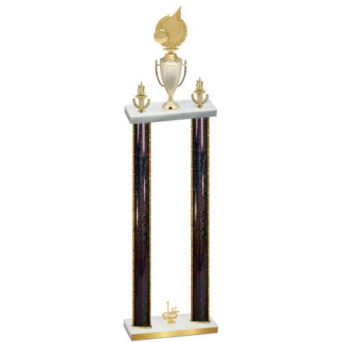 Double Black Glacier First Place Volleyball Trophy