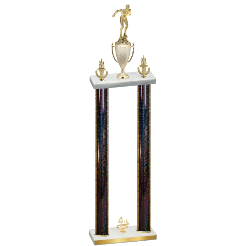 Double Black Glacier Fourth Place Swimming Trophy