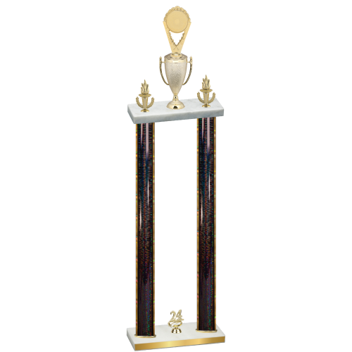 Double Black Glacier Year Insert Trophy